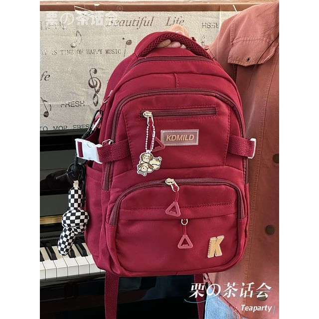 Lettering Buckle Backpack SpreePicky