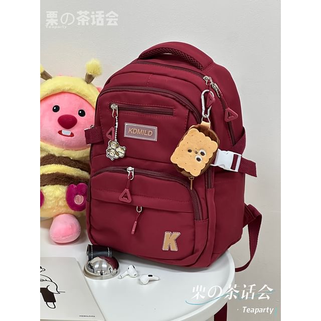 Lettering Buckle Backpack SpreePicky