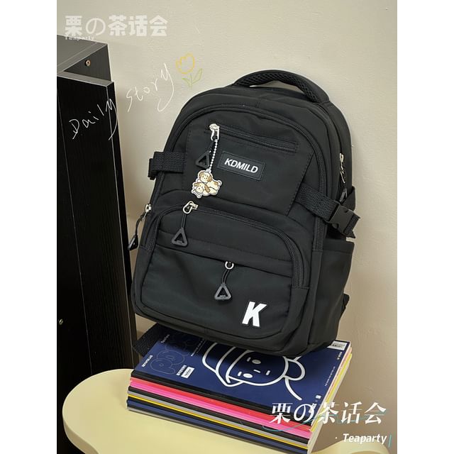 Lettering Buckle Backpack SpreePicky