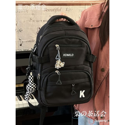 Lettering Buckle Backpack SpreePicky