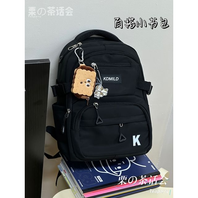 Lettering Buckle Backpack SpreePicky