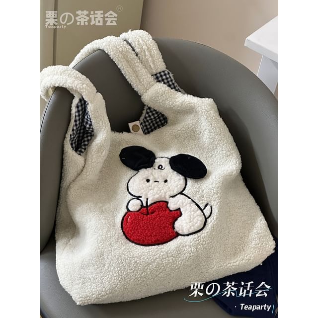 Cartoon Fleece Tote Bag SpreePicky