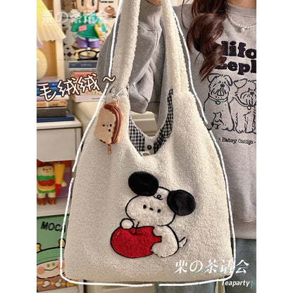 Cartoon Fleece Tote Bag SpreePicky