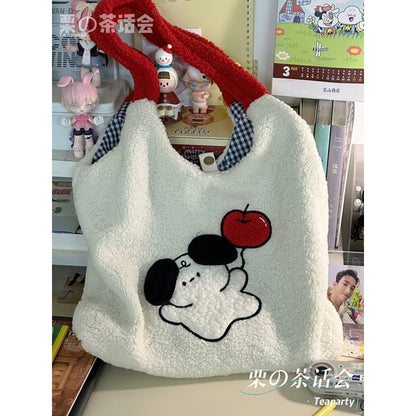 Cartoon Fleece Tote Bag SpreePicky