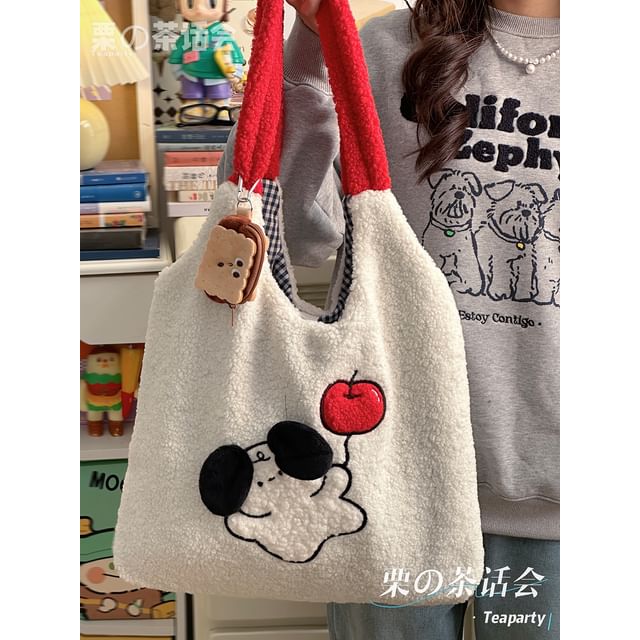 Cartoon Fleece Tote Bag SpreePicky