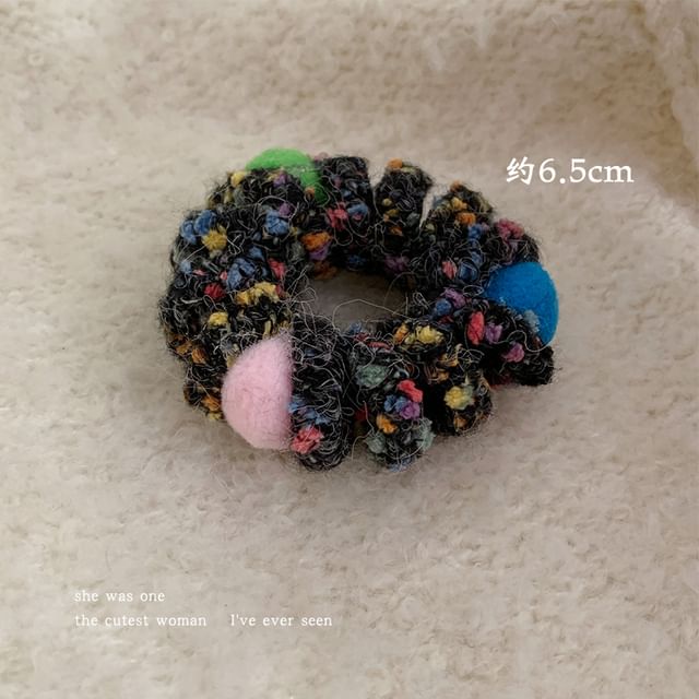 Pom Pom Yarn Coil Hair Tie SpreePicky