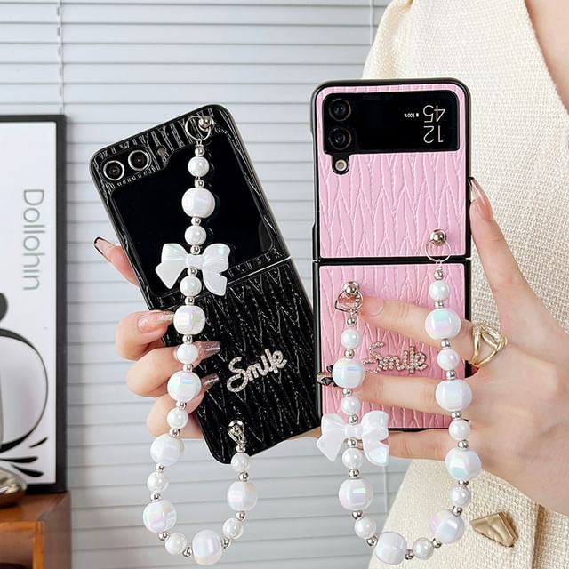 Lettering Strap Phone Case SpreePicky