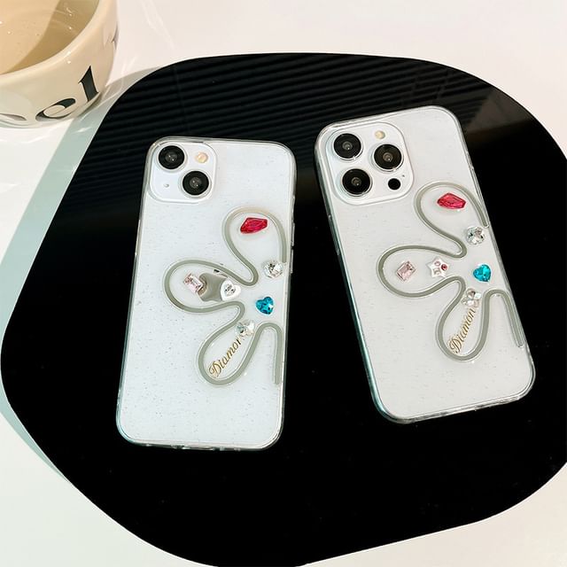 Floral Rhinestone Phone Case SpreePicky