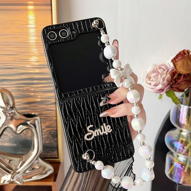 Lettering Strap Phone Case SpreePicky