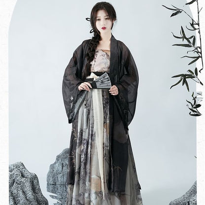 Bamboo Print Hanfu Costume Set SpreePicky