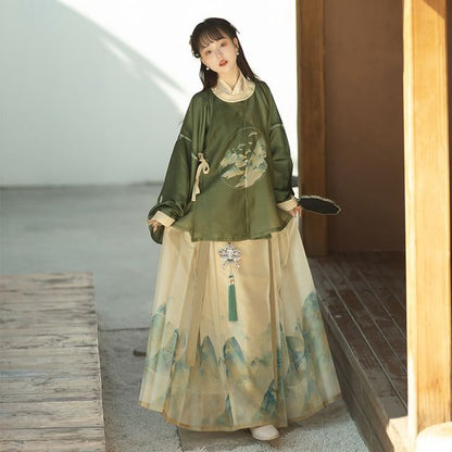 Mountain Print Hanfu Costume Set SpreePicky