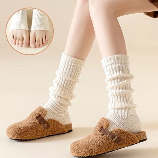 Plain Ribbed Knit Leg Warmer / Set SpreePicky