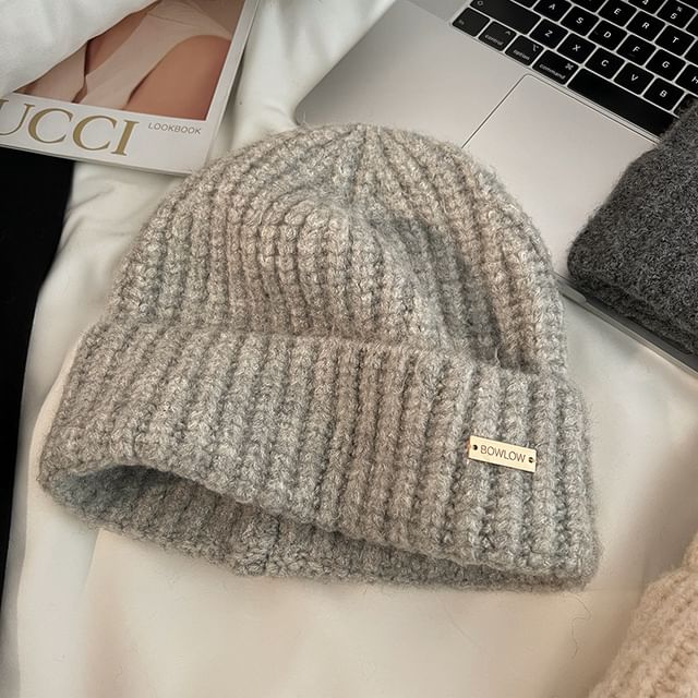 Plain Ribbed Beanie SpreePicky