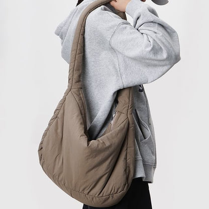 Plain Puffer Shoulder Bag mySite