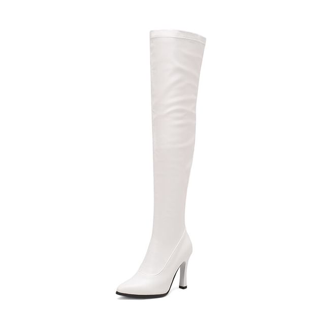 Pointed Toe High Heel Over The Knee Boots SpreePicky