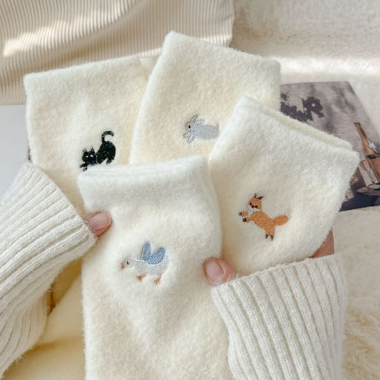 Cartoon Embroidered Socks SpreePicky