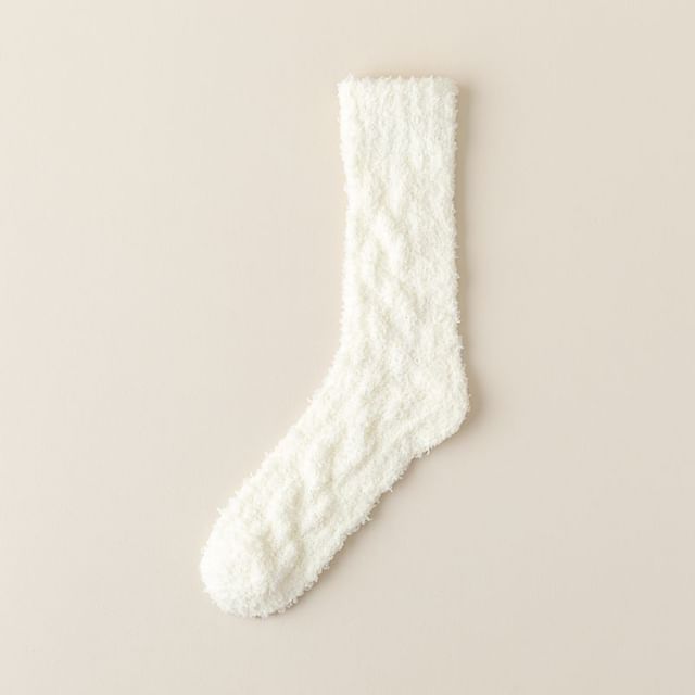 Plain Fleece Socks SpreePicky