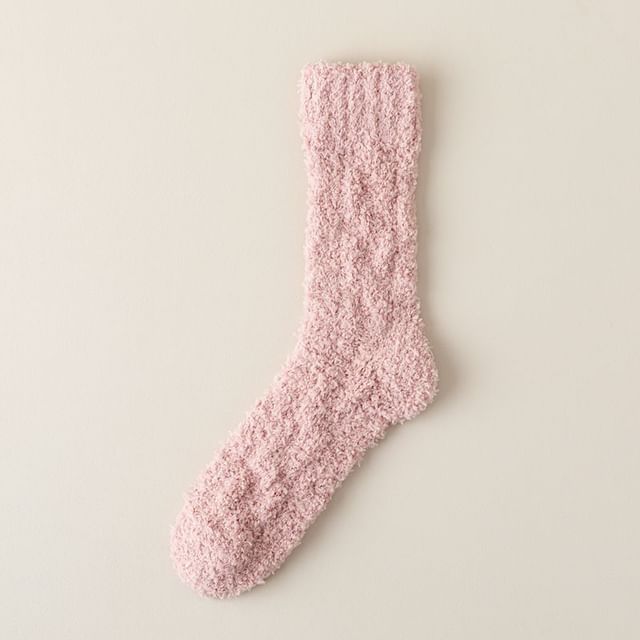 Plain Fleece Socks SpreePicky