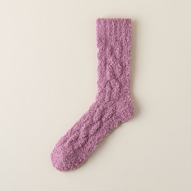 Plain Fleece Socks SpreePicky