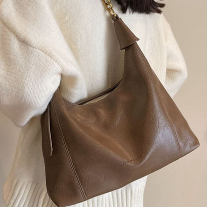 Faux Leather Crossbody Bag mySite