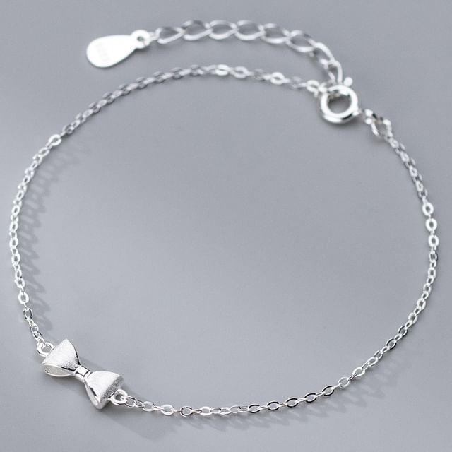 Bow Sterling Silver Bracelet SpreePicky