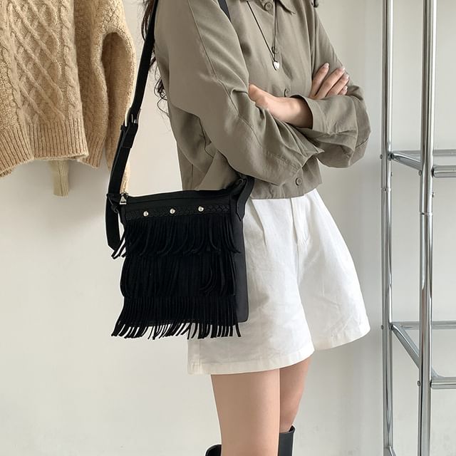 Fringed Crossbody Bag SpreePicky