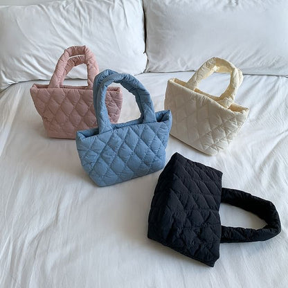 Plain Quilted Handbag SpreePicky