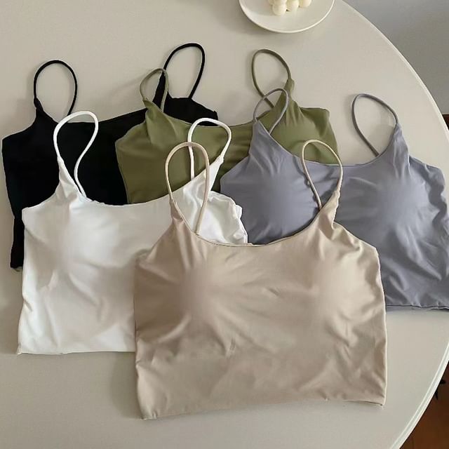 Plain Crop Bra Top SpreePicky