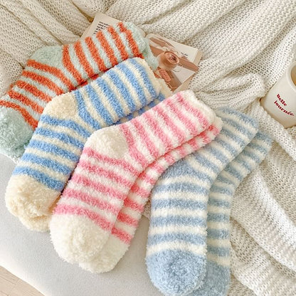 Striped Fleece Socks / Set SpreePicky