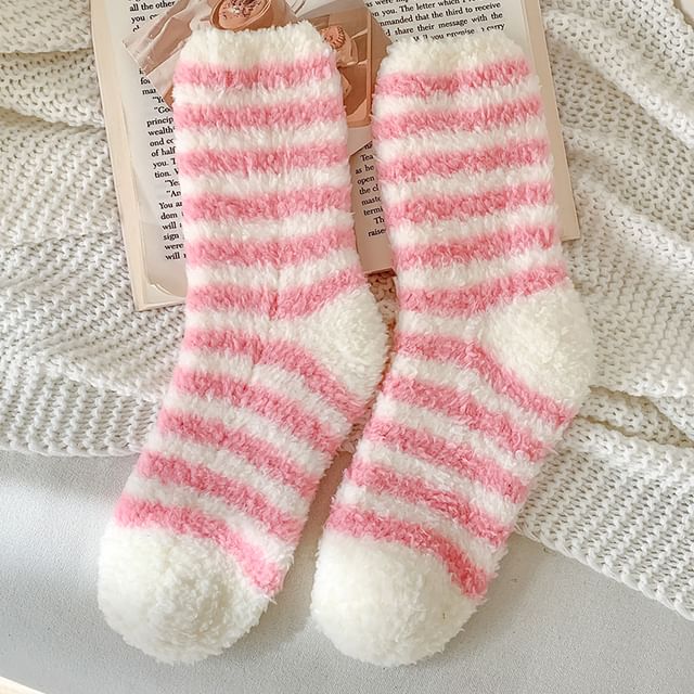 Striped Fleece Socks / Set SpreePicky