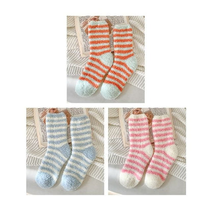 Striped Fleece Socks / Set SpreePicky