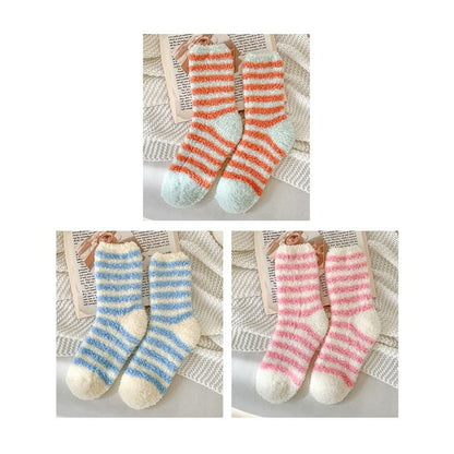 Striped Fleece Socks / Set SpreePicky