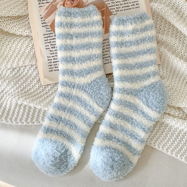 Striped Fleece Socks / Set SpreePicky