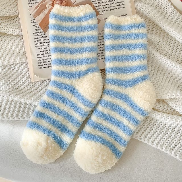 Striped Fleece Socks / Set SpreePicky