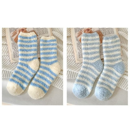 Striped Fleece Socks / Set SpreePicky