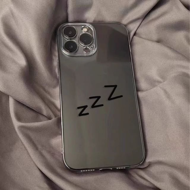 Sleep Sign Phone Case - iPhone 15 Pro Max / 15 Pro / 15 Plus / 15 / 14 Pro Max / 14 Pro / 14 Plus / 14 / 13 Pro Max / 13 Pro / 13 / 13 mini / 12 Pro Max / 12 Pro / 12 / 12 mini / 11 Pro Max / 11 Pro / 11 SpreePicky