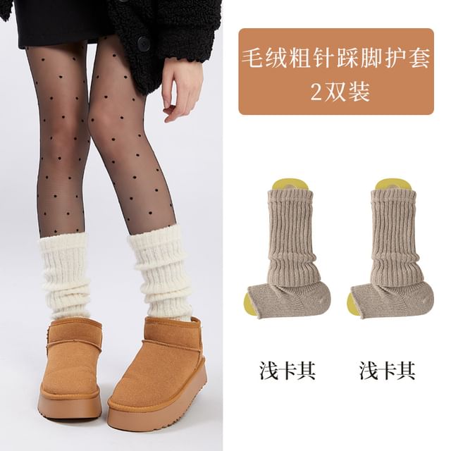 Ribbed Knit Leg Warmers / Set SpreePicky