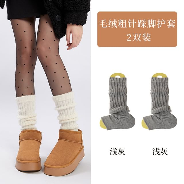 Ribbed Knit Leg Warmers / Set SpreePicky