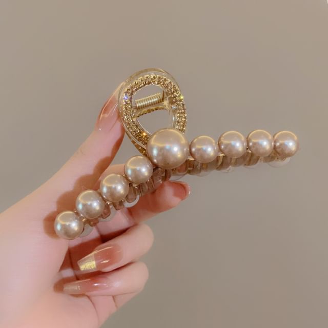 Faux Pearl Rhinestone Resin Hair Clamp (Various Designs) SpreePicky