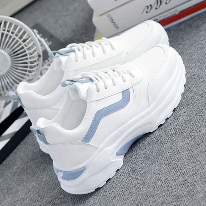 Two Tone Platform Sneakers SpreePicky