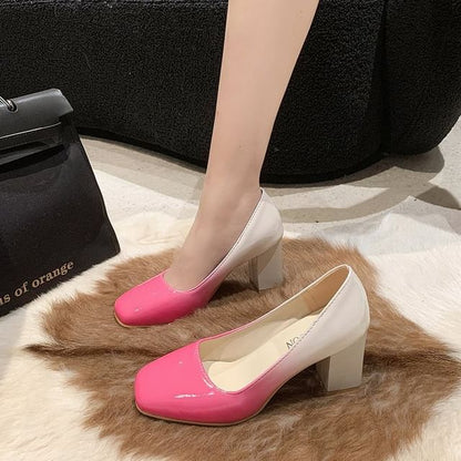 Block Heel Gradient Pumps mySite