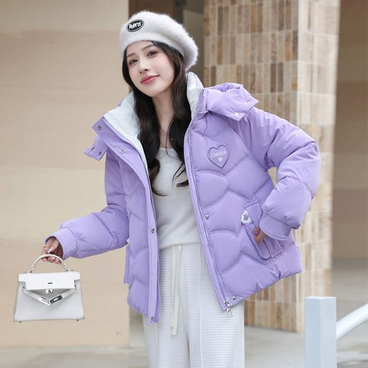 Hooded Padded Zip-Up Jacket SpreePicky