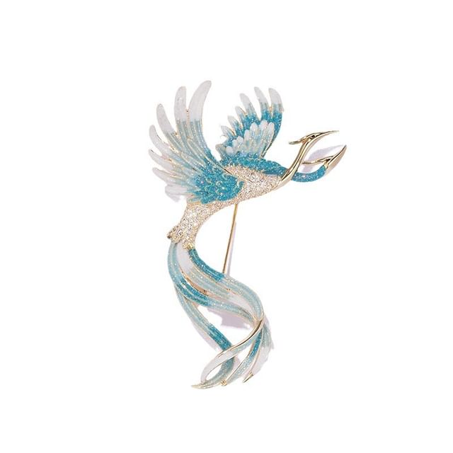 Phoenix Rhinestone Alloy Brooch SpreePicky