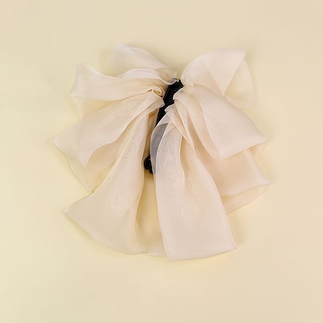 Plain Bow Mesh Hair Clamp mySite