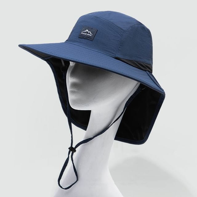 Applique Boonie Hat with Sun Protection Neck Flap SpreePicky