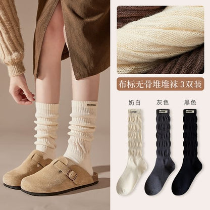 Plain Mid Calf Socks / Leg Warmers / Set SpreePicky