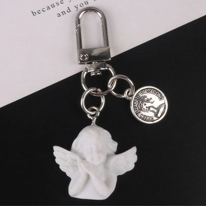 Angel Faux Alloy / Faux Pearl Bag Charm Keyring (Various Designs) SpreePicky