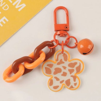 Acrylic Bell Chunky Chain Bag Charm Keyring (Various Designs) SpreePicky