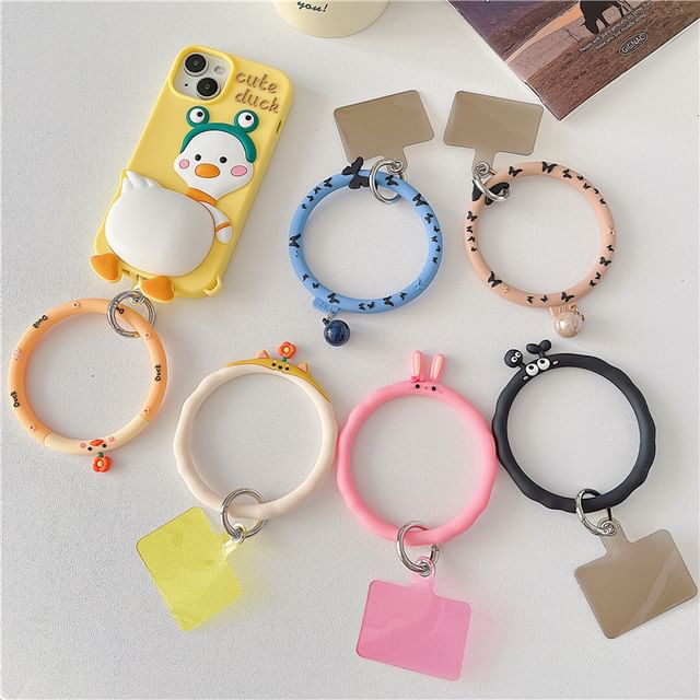 Animal Hoop Phone Strap with Lanyard Pad SpreePicky