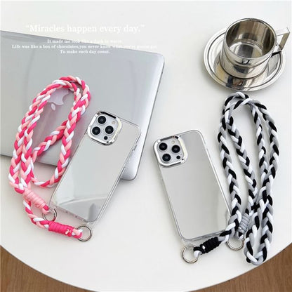 Braided Lanyard Phone Case - iPhone 15 Pro Max / 15 Pro / 15 Plus / 15 / 14 Pro Max / 14 Pro / 14 Plus / 14 / 13 Pro Max / 13 Pro / 13 / 13 mini / 12 Pro Max / 12 Pro / 12 / 12 mini SpreePicky